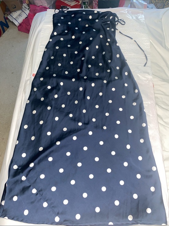 Old Navy Dresses & Skirts - Old Navy Navy Blue Polka Dot Strapless Maxi Dress